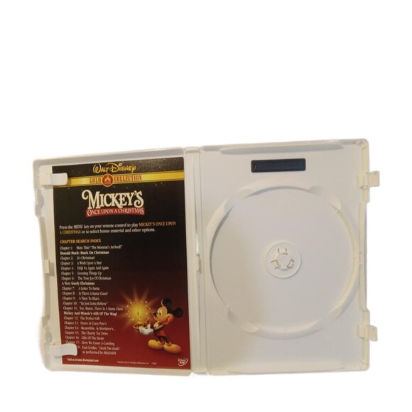 Walt Disney Pictures DVD CASE ONLY Mickeys Once Upon A Christmas Great Condition - Picture 2 of 4